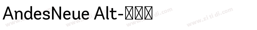 AndesNeue Alt字体转换